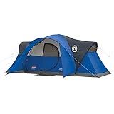 Coleman Montana Camping Tent, 6/8 Person Family Tent with Included Rainfly, Carry Bag, and Spacious Interior, Fits Multiple Queen Airbeds and Sets Up in 15 Minutes