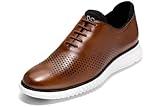 Cole Haan Mens 2 Zerogrand LSR Wing British Tan/Black/Ivory 10 D - Medium