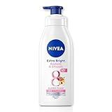 NIVEA Extra Bright Radiant & Smooth 8 Super Food 40X Vitamin C Body Lotion UV Filter, Size 380 ml, 12.84 Fl Oz (Pack Of 1)