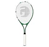 Gamma Sports Junior Tennis Racquet: Quick Kids 25 Inch Tennis Racket - Prestrung Youth Tennis Racquets for Boys and Girls - 93 Inch Head Size - Green