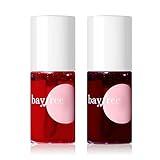 bayfree Lip Tint Stain Set, Lip Stain Long Lasting Waterproof, Lightweight, Non-sticky, Transfer-Proof Lip Gloss, Matte Finish Korean Makeup (made into jam)