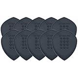 Acoustik Attak STEALTH XL Structured Guitar Pick - Large Beveled Guitar Picks, Unique Tone (10 Pack, Black)