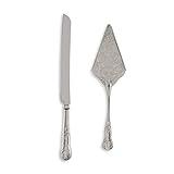 Vintage Inspired Silver Cake Knife and Server Style 9530