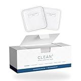 Clean Skin Club Clean² Pads 2.0 [NEW & IMPROVED EDGES] Guaranteed Not to Shed & Tear Face Pads, Unique Triple Layers, Textured & Ultra Soft Side, Organic Disposable Cotton, Pair with Makeup Remover