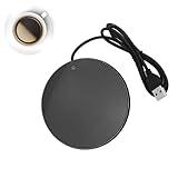 3 Levels Temperature Smart USB Heating Coaster Coffee, Tea & Appliances Beverage Warmers (Black)