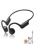 Ximyuc Bone Conduction Headphones Lightweight Open Ear Headphones Sport Headphones with Built-in Mic Extra Comfort IPX5 Waterproof Headset for Running,Cycling,Driving