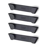 Joseph Joseph Cupboard Store - Set of 4 Pot and Pan Lid Holders Self Adhesive Wall Mount Storage Organizer, Suitable for Lids Up to 9 in , 3M VHB Tape Included, Gray