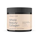 Designs for Health Whole Beauty Collagen - Collagen Peptides, Silica & Biotin Powder to Support Hair Skin and Nails - Support Hair Strength & Fullness (30 Servings)