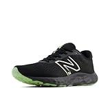 New Balance Men's 520 V8 Running Shoe, Black/Bleached Lime Glo/Phantom, 11