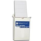 Ideal Seal All-Purpose Labels, 1 x 2.75 inches, White Pack of 128, 4 Labels per Sheet, 32 Sheets