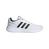 adidas Men's Lite Racer 4.0 Sneaker, White/Black/Black, 10