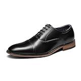 Bruno Marc Mens Lace Up Soft Cap-Toe Formal Dress Shoes, 2/Black - 12 (Oxford),Size 12,2/Black,Louis_2