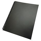 GBC Poly Binding Cover, 11"x8-1/2", 100% Recycled, Black, 25-Pack (25818)