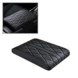 GLSOWEE Car Center Console Cover Pad, Leather Auto Console Arm Rest Cover, Waterproof Car Armrest Seat Box Cushion Protector, Car Memory Foam Armrest Pillow for Honda Nissan Toyota and Most Cars