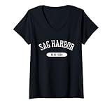 Womens Sag Harbor Shirt Classic Style Sag Harbor New York NY V-Neck T-Shirt