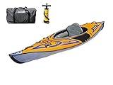 Advanced Elements AdvancedFrame Sport Inflatable Kayak - AE1017-O Lightweight Day Touring Kayak with Bag and Pump - 10' 5" - 26 lbs - Orange