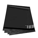 KKBESTPACK 100 Pcs 12x15.5 Poly Mailer Envelopes Shipping Bags Self Adhesive Waterproof Bags (Black), 12 x 15.5