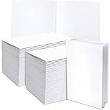 White Blank Books for Kids to Write Stories Unlined Sketch Book Paper White Notebook 5.5 x 8.5 Inch Write Your Own Book for Kids Bulk Journaling, Art, Writing, Drawing Supplies, 24 Pages (50 Pcs)