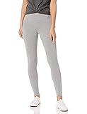 Amazon Essentials Women's Legging, Grey Heather, Large Short