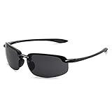 JULI Sports Sunglasses for Men Women Tr90 Rimless Frame for Running Fishing Baseball Driving MJ8001