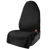 Leader Accessories Black Waterproof Sweat Towel Seat Cover Universal Non-Slip for Car Truck SUV Seat for Dog & Kid Workout Outdoor OR Sport Activities