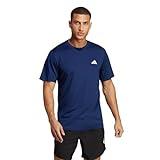 adidas Men's Train Essentials T-Shirt, Dark Blue/White