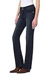 WallFlower Women's Luscious Curvy Bootcut Mid-Rise Insta Stretch Juniors Jeans (Standard and Plus), Blackberry, 17 Short