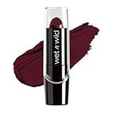 wet n wild Silk Finish Lipstick, Hydrating Rich Buildable Lip Color, Formulated with Vitamins A,E, & Macadamia for Ultimate Hydration, Cruelty-Free & Vegan - Black Orchid