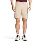 IZOD Men's Golf Swing Flex Stretch Cargo Short, Classic Khaki, 38