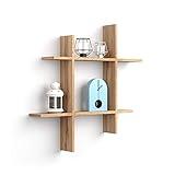 Mobili Fiver, Angelica Shelves # Rustic Oak, Made In Italy