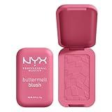 NYX PROFESSIONAL MAKEUP Buttermelt Powder Blush, Fade and Transfer-Resistant Blush, Up to 12HR Make Up Wear, Vegan Formula - For The Butta