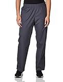 Dickies Women's Signature Elastic Waist Scrubs Pant, Pewter, Large