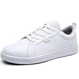 LMQLZHYC Women's Non Slip Food Service Work Shoes, Comfortable Work Shoes for Chefs, Nurses, Healthcare Workers and Other Service Industries White Size 9.5