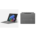 Microsoft Surface Pro 2-in-1 Laptop/Tablet (2024) Windows 11 Copilot+PC 13” Touchscreen Display - Snapdragon X Plus - 16GB RAM – 256 GB Storage - Platinum + Surface Pro Keyboard with Slim Pen 2 Bundle