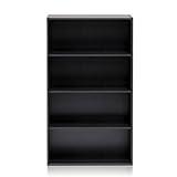 Furinno Pasir 4-Tier Bookcase / Bookshelf / Storage Shelves, Espresso