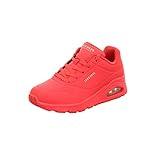 Skechers womens Skecher Street Women's Uno - Stand on Air Sneaker, Red, 10 US