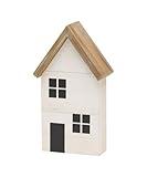 Collins Painting Mini Rustic Wood House Cutout - Wooden Cottage Tabletop Decor - Miniature Whitewashed Minimal House Shelf Sitter Block for Everyday or Holiday Decor