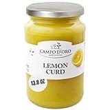 Lemon Curd, 13.8 oz (390g), Made with Sicilian Lemons in Italy, Citrus Lemon custard made with fresh lemon, eggs and butter, Dessert, Pie or Tart Filling, Simply spread it over toast, or on biscuits, croissants, panettoni, Campo D'Oro