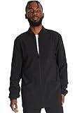 Dickies EDS Essentials Men Scrubs Jacket Zip Front DK342, M, Black