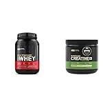 Optimum Nutrition ON Gold Standard 100% Whey Protein Primary Source Isolate - Double Rich Chocolate, 2 Lbs + ON Micronized Creatine Monohydrate Powder - Unflavored, 300 Grams