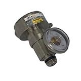 Demand Flow Calibration Gas Regulator Compatible with BW Technologies, Industrial Scientific (ISC), MSA, RAE, and RKI Pumped Gas detectors - Nickel Plated Brass - C10