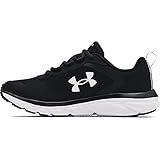 Under Armour Women's Charged Assert 9, Black (001)/White, 8 Wide US