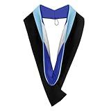 Endea Graduation Bachelors Hood for Education, Counseling & Guidance, Arts in Education College Degrees - Unisex (Light Blue/Royal Blue/White)