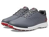 Skechers Golf Men's Tempo Spikeless Waterproof Lightweight Golf Shoe Sneaker, Gray/Red, 10 Wide