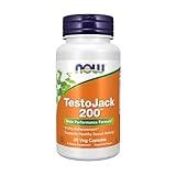 NOW Foods Supplements, TestoJack™ 200 with Tongkat Ali, Tribulus, Maca and Horny Goat Weed, 60 Veg Capsules