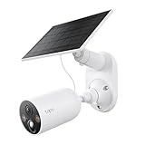 TP-Link 𝗧𝗮𝗽𝗼 SolarCam 2K, Outdoor Battery Camera w/Solar Panel Base, Wireless Camera, 2K QHD, 150° Super-Wide FOV, Free Person/Vehicle/Pet Detection, SD/Cloud Storage, Starlight Color Night Vision