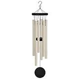 Memorial Wind Chimes Outdoor,Garden Wind Chimes with 6 Aluminum Alloy Tubes and Hook,Memorial Wind Chimes for Home Decor Garden Patio Outdoor