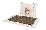 FSA HSA Eligible Kanjo Coconut Acupressure Mat with Carry Bag | Eco Friendly Coconut Fiber Core | Neck, Back & Shoulder Pain Relief | Promotes Stress Relief, Relaxation and Headache Relief