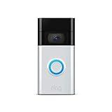 Ring Video Doorbell - 1080p HD video, improved motion detection, easy installation (2020 release) – Satin Nickel