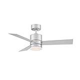 Axis Smart Indoor and Outdoor 3-Blade Ceiling Fan 44in Titanium with 2700K LED Light Kit and Remote Control works with Alexa, Google Assistant, Samsung Things, and iOS or Android App